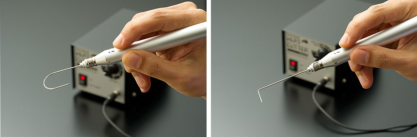 U型ニードルとL型ニードル